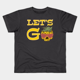 Let’s Go Surfing - funny surf quotes Kids T-Shirt